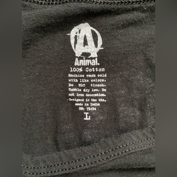 Universal Nutrition Animal Pak Men’s Tank Top Size Large Black Gym Workout - Picture 2 of 3